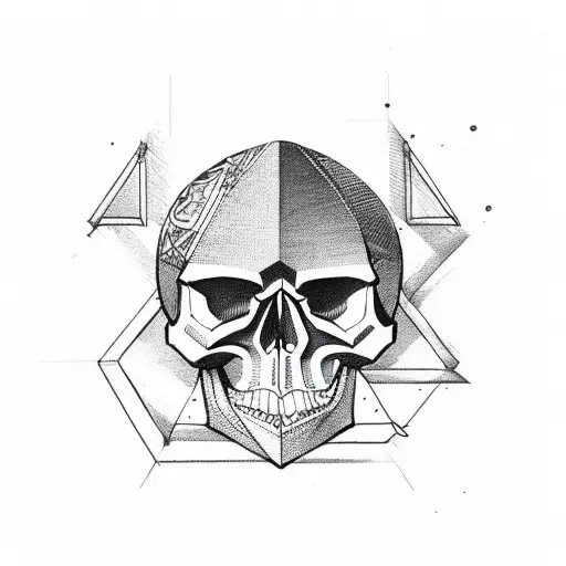 Skull And Triangle