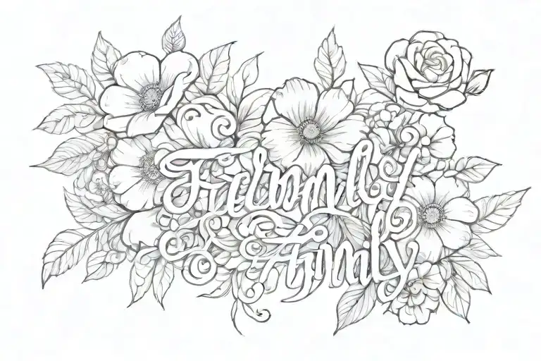Flowers With The Word Family