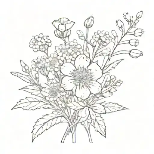 Babys Breath Cosmos Violet Carnatio Mini Eucalyptus Bouquet