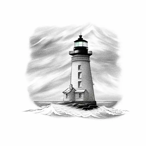Lighthouse With Signature