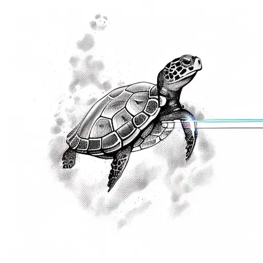 Turtle With A Laser Gun