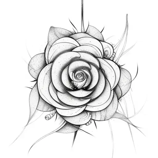 Abstract Botanical Flower