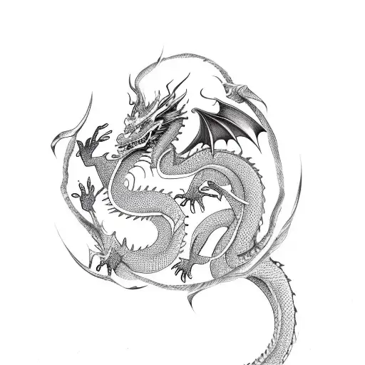 Dragon Entwined Within Itself