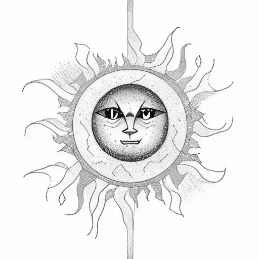 Sun And Mountain Simple