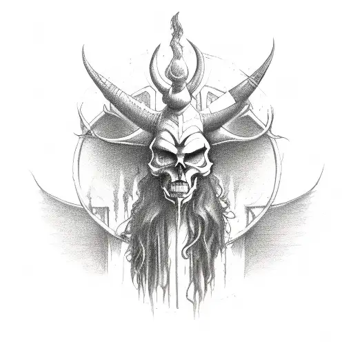 From Hell Skull Baphomet Blood