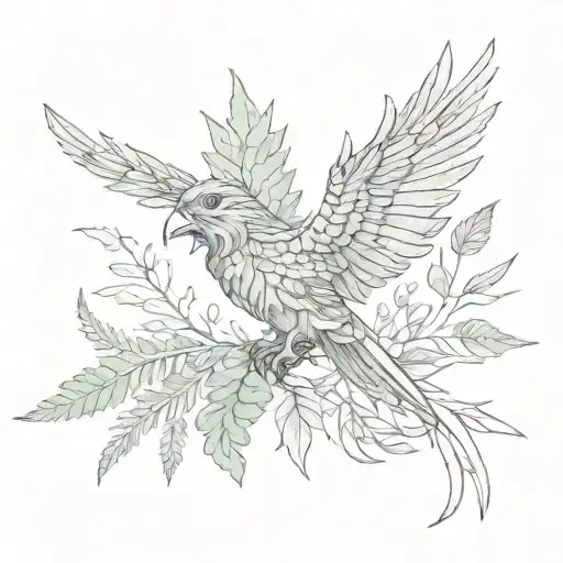 Fern Hawk Wrapped Around