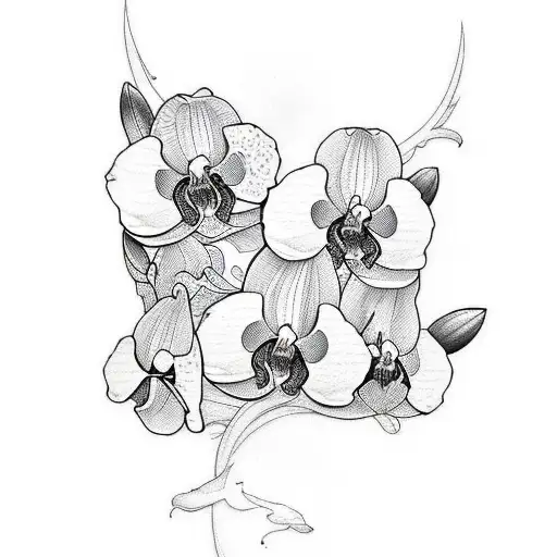 Incorporate Dope Line Work Into An Irezumi-inspired Tattoo With A Focus On Orchids