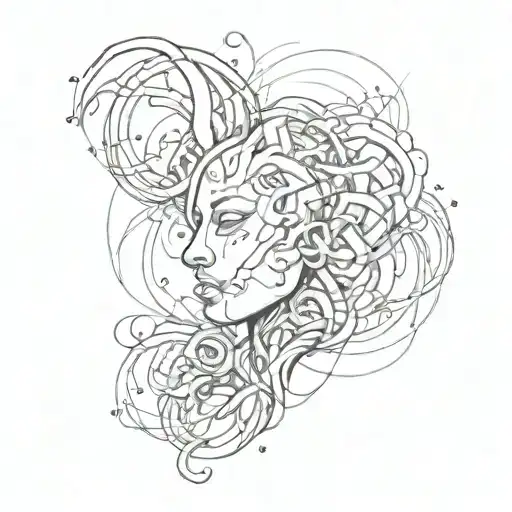 Abstract Tattoo About Overcoming Anxiety