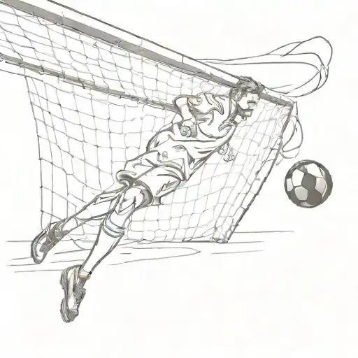 Football Goal Shot Towards