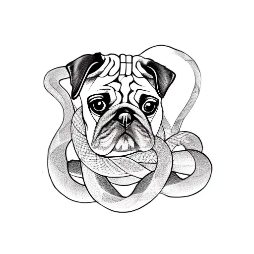 Pug And Snake