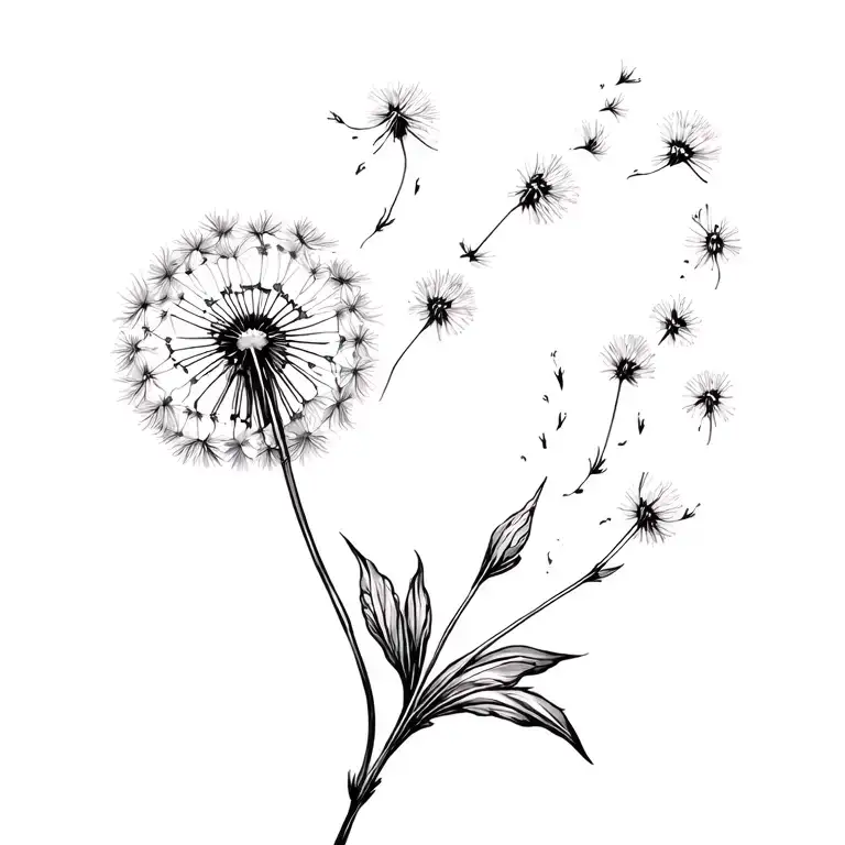 Dandelion Blowing In The Wind