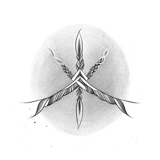 Infinity Symbol With A Feather As A Part Of It