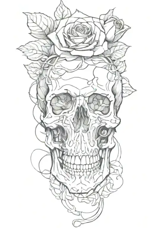 Skull Roses