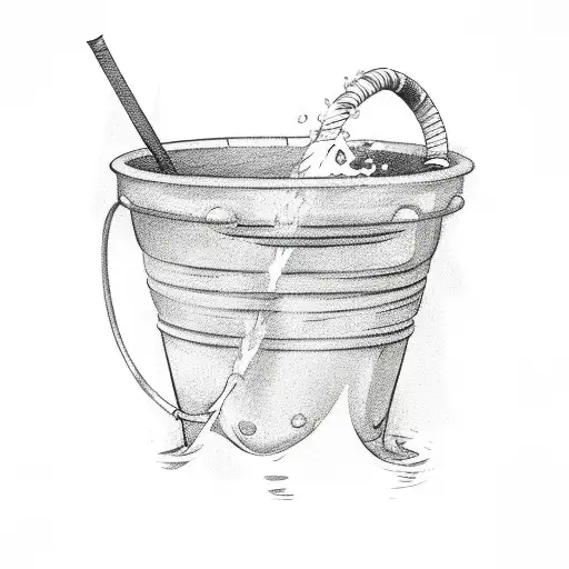 Man Swinging Bucket Of Water
