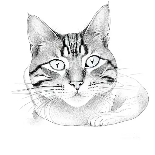 Yoga Pose With A Cat