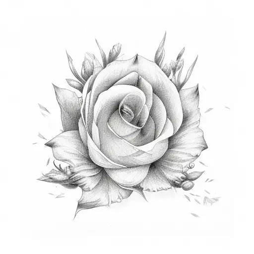 Floral With Straight Lines