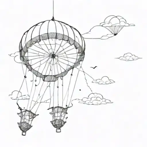 Abstract Parachute Hanging