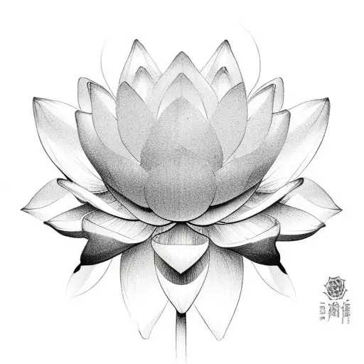 Lotus Flower Masculine Simple