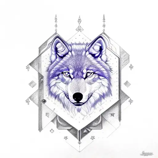 Lavender Libra Wolf Eagle