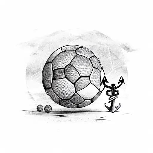 Soccer Ball And Anchor