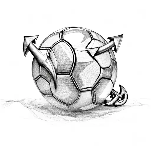 Soccer Ball And Anchor