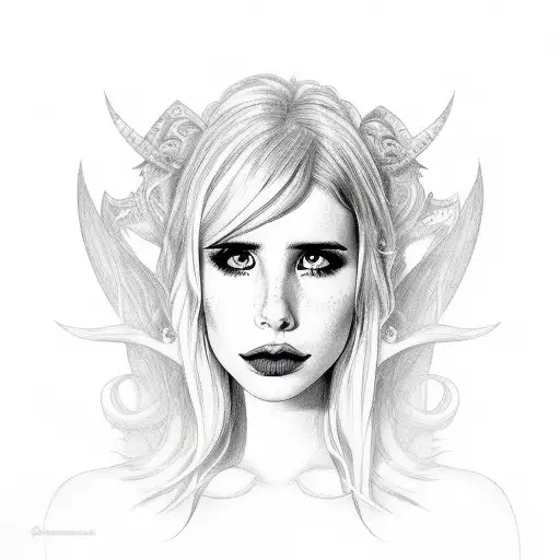 Emma Roberts As Sexy Witch Full Body