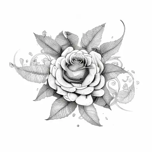 Quote With Flowers And Leaves Entangled Around It