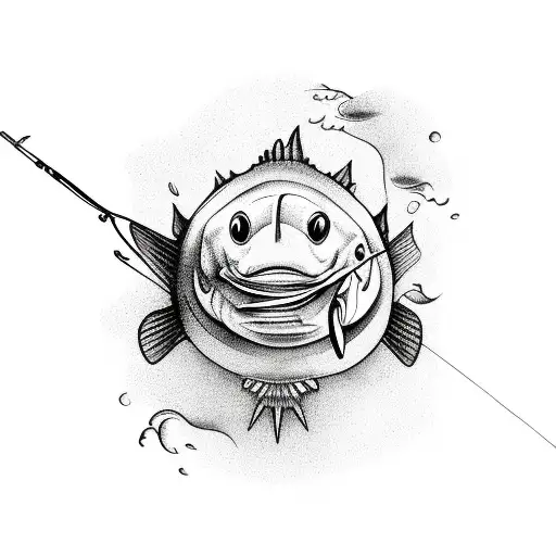 Hand With Fishing Line