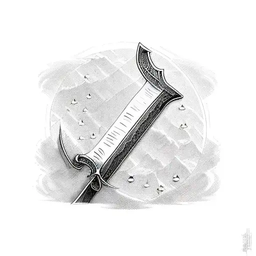 Sword Going Through Bible