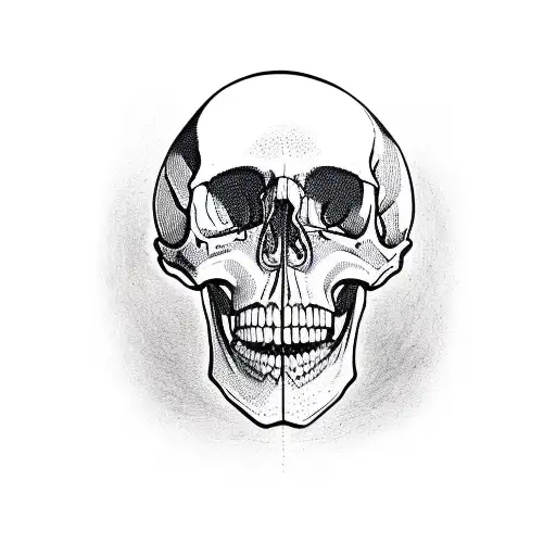 Skull Inside A His Brain A Maze