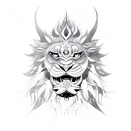 Balinese King Roaring Lion