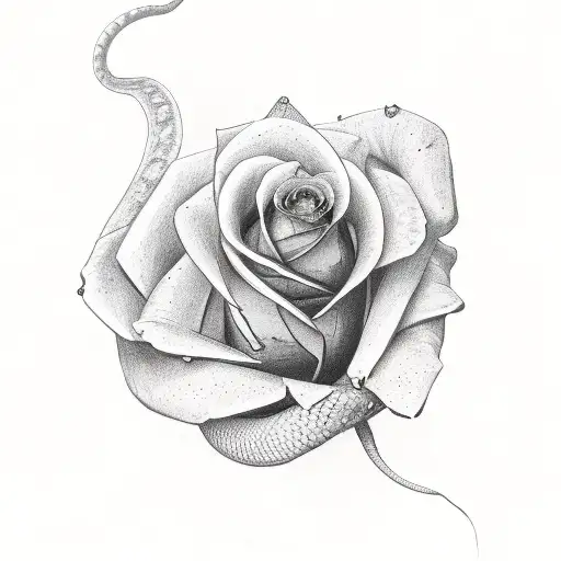 A Python Wrapped Around A Rose