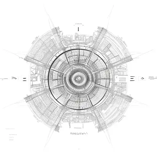 Mendoza Cityscape With Geographical Coordinates As A Compass