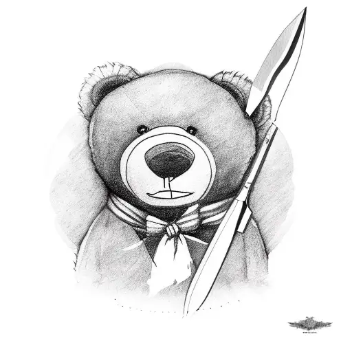 Teddy Bear With Knife