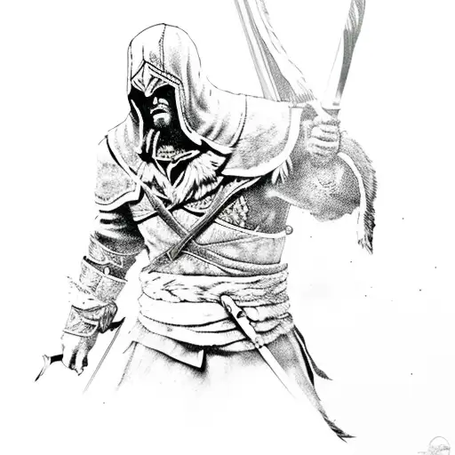 Assassin Creed Vikings With The Portal And The Hawk