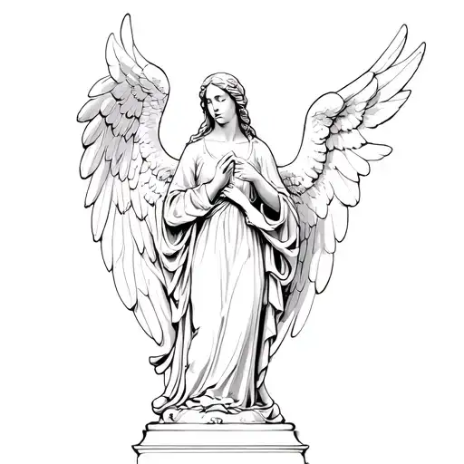 Haserot Angel Statue Mourning