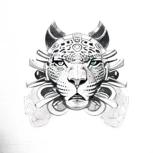 Jaguar Warrior Headdress