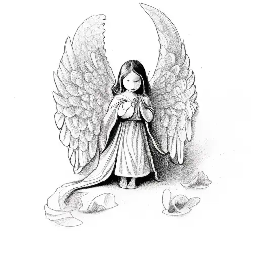 A Little Angel In A Playing Card