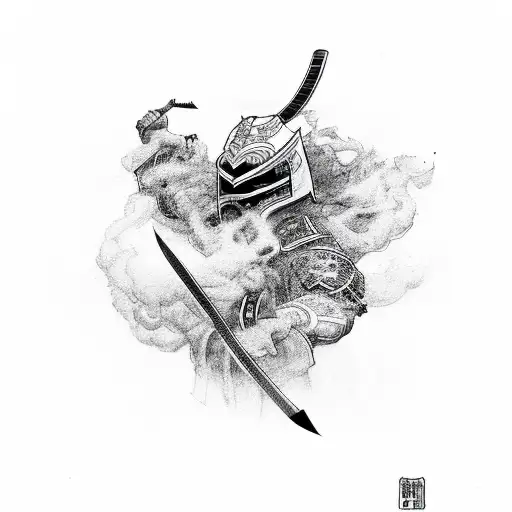 Katana Sheathed With Smoke