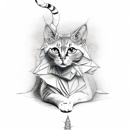 Cat Sphinx's With Fire Ears