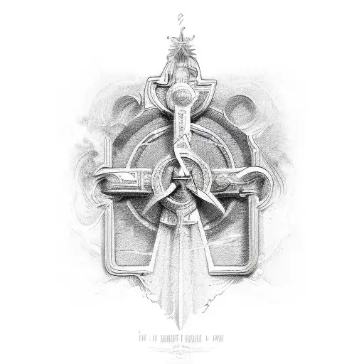 A Detailed Illustration Of A Bible Verse That Holds Personal Meaning To The Client