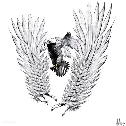 Eagle With Wheat Wings