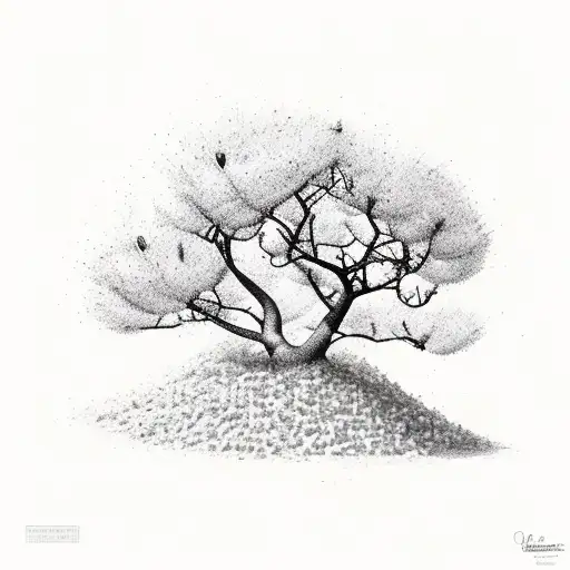 A Lemon Tree With Hockey Sticks As Branches