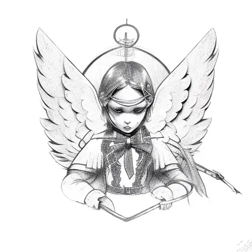 Guardian Angel With A Bow
