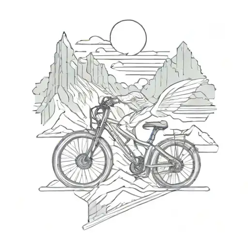 Bike Ride On The Mountains Rising Phoenix