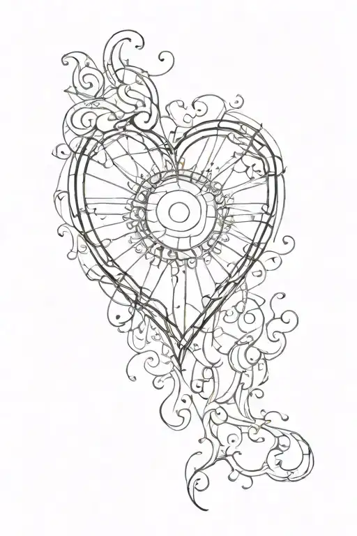 Black Heart Shaped Vinyl Record