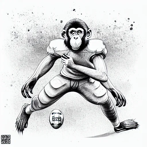 Monkey Fucking A Football