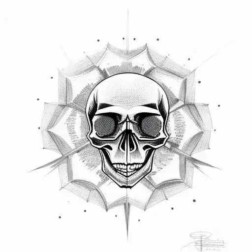 Skull Incorporated Into A Star
