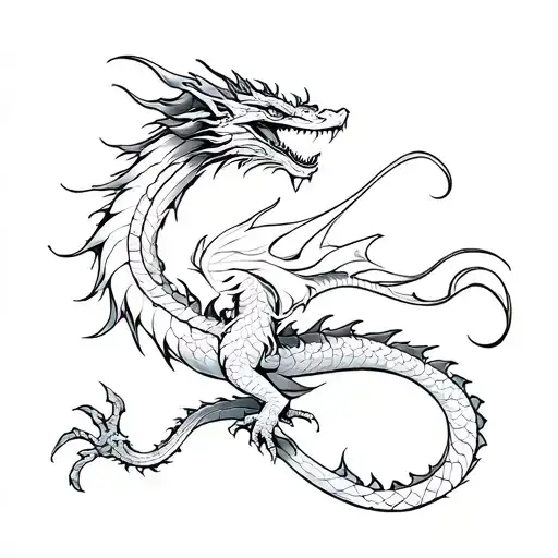 Fine Line Dragon