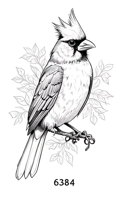 Cardinal With The Number 6384